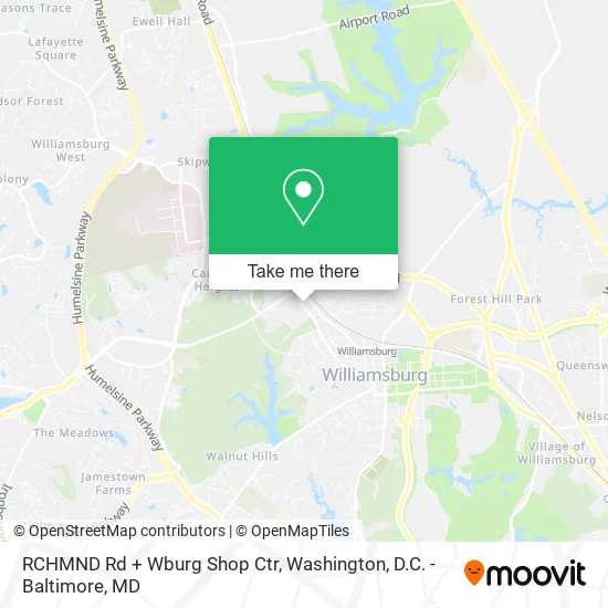 RCHMND Rd + Wburg Shop Ctr map