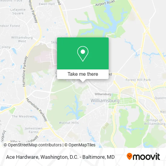 Ace Hardware map