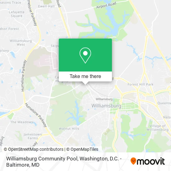 Williamsburg Community Pool map