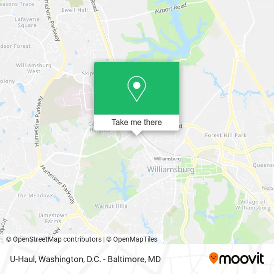 U-Haul map