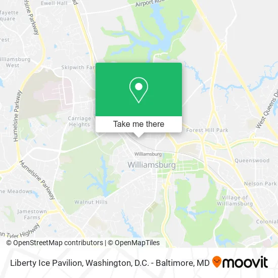 Liberty Ice Pavilion map