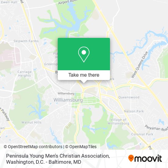 Peninsula Young Men's Christian Association map
