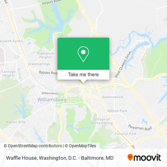 Waffle House map