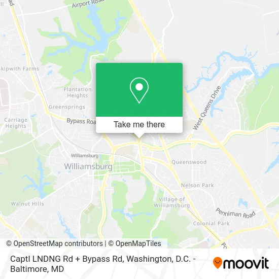 Captl LNDNG Rd + Bypass Rd map