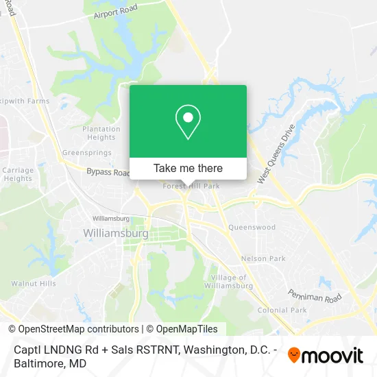 Captl LNDNG Rd + Sals RSTRNT map