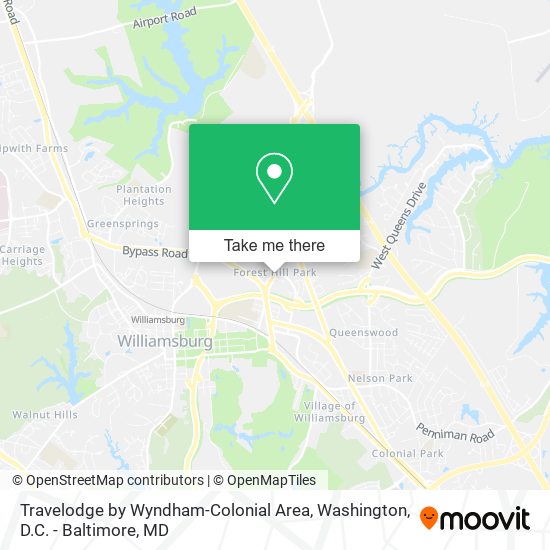 Travelodge by Wyndham-Colonial Area map