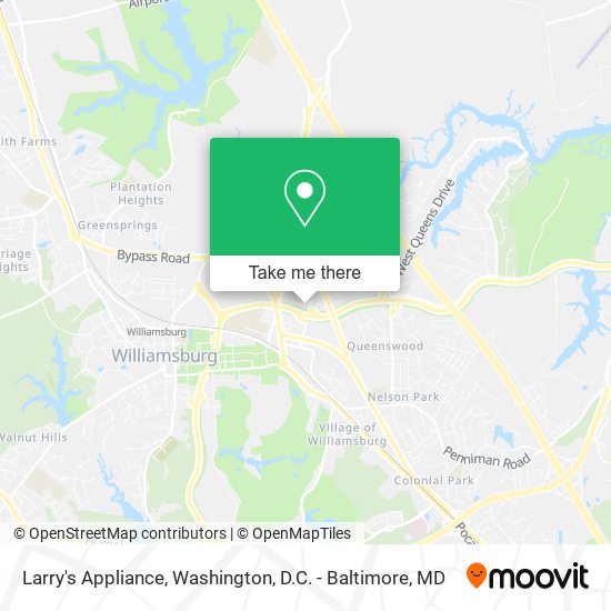 Larry's Appliance map