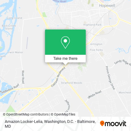 Mapa de Amazon Locker-Lelia