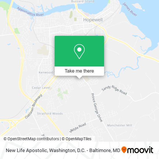 Mapa de New Life Apostolic