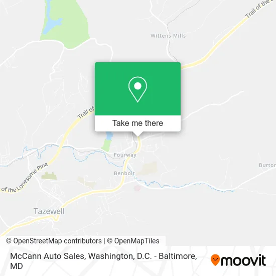 McCann Auto Sales map