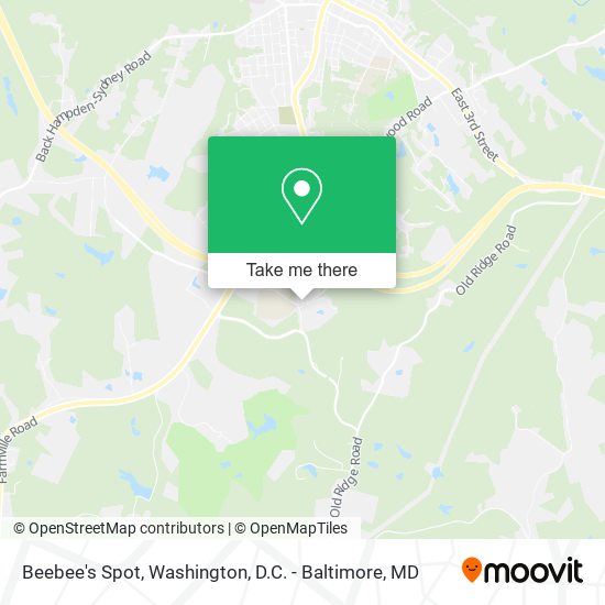 Beebee's Spot map