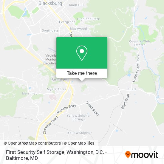 Mapa de First Security Self Storage