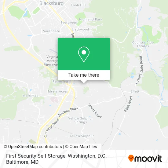 First Security Self Storage map