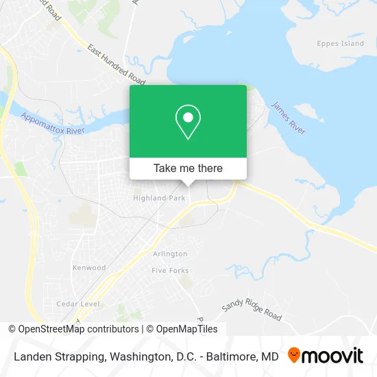 Landen Strapping map