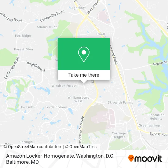 Amazon Locker-Homogenate map