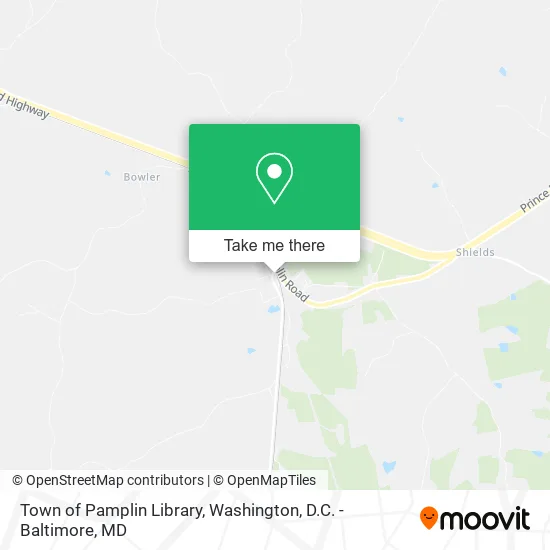 Town of Pamplin Library map