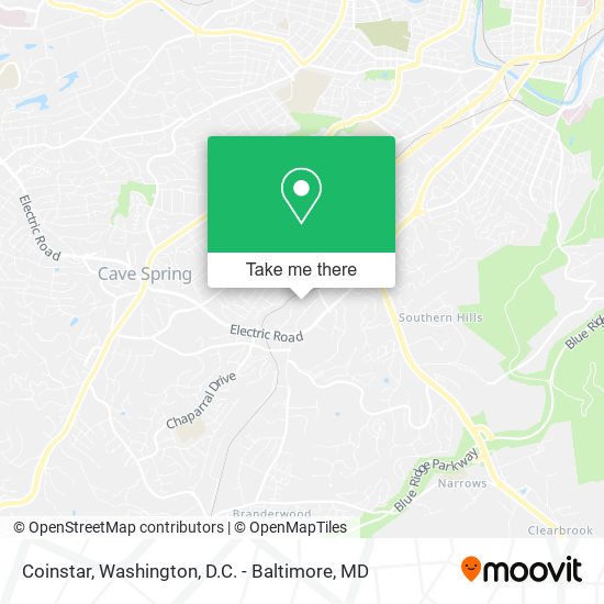 Coinstar map