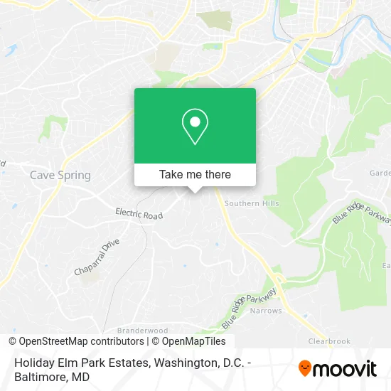 Holiday Elm Park Estates map