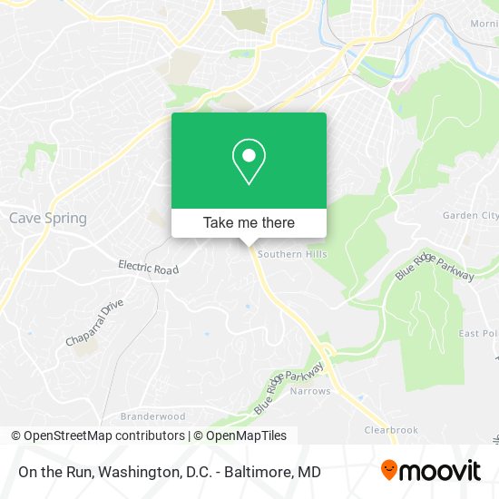 On the Run map