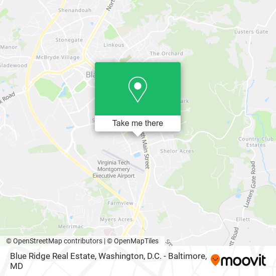Mapa de Blue Ridge Real Estate