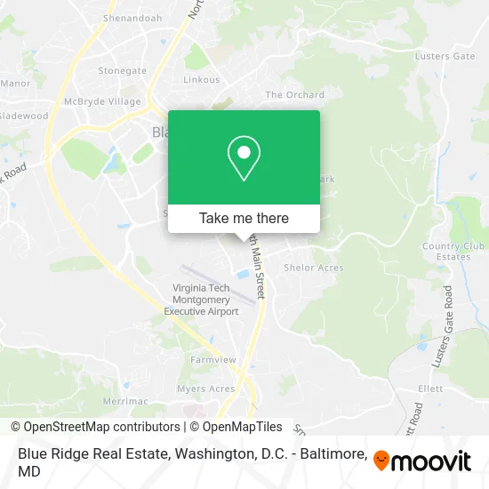 Blue Ridge Real Estate map