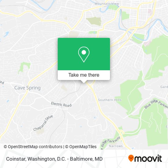 Coinstar map