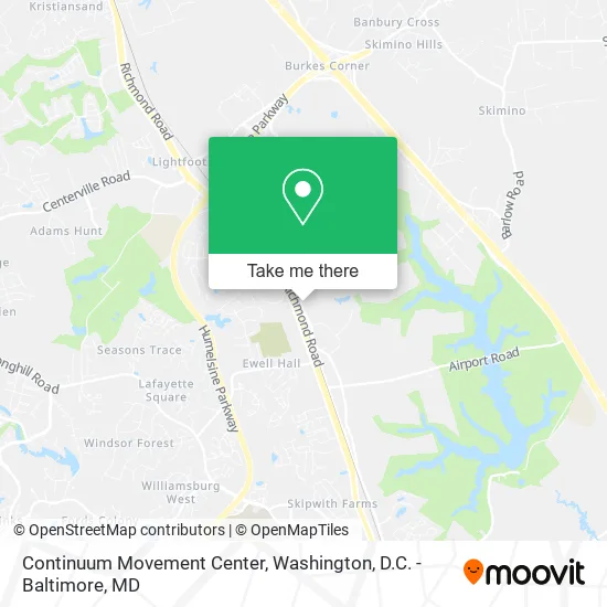 Continuum Movement Center map