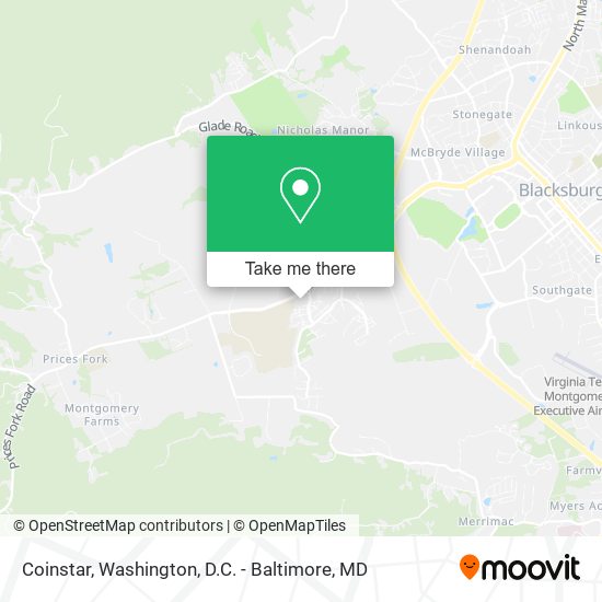 Coinstar map