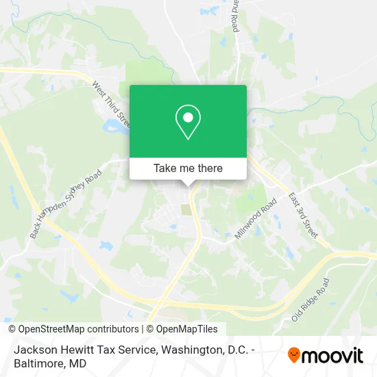 Jackson Hewitt Tax Service map