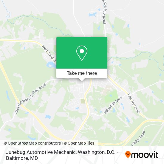 Junebug Automotive Mechanic map