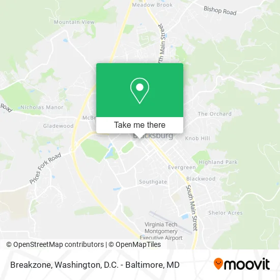 Breakzone map
