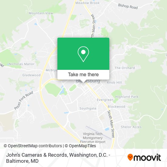 Mapa de John's Cameras & Records