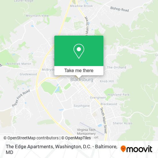 Mapa de The Edge Apartments
