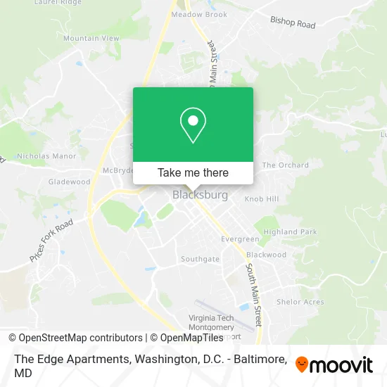 The Edge Apartments map