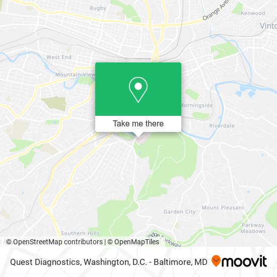 Mapa de Quest Diagnostics