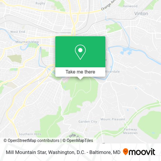 Mapa de Mill Mountain Star