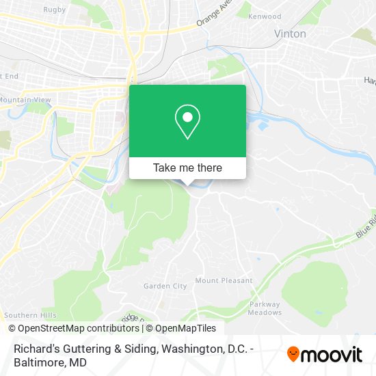 Richard's Guttering & Siding map