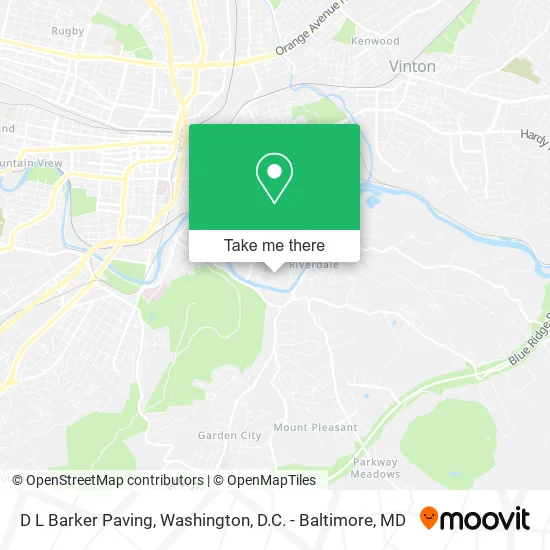 D L Barker Paving map