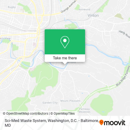 Sci-Med Waste System map