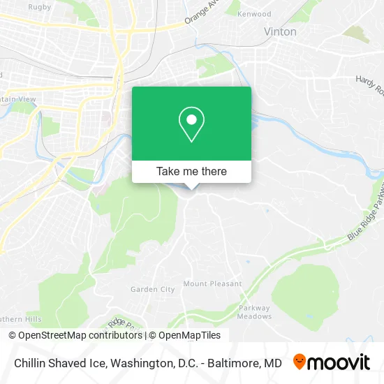 Chillin Shaved Ice map