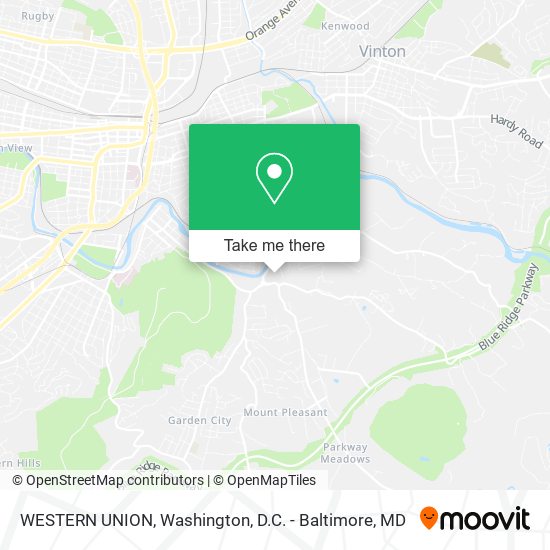 WESTERN UNION map