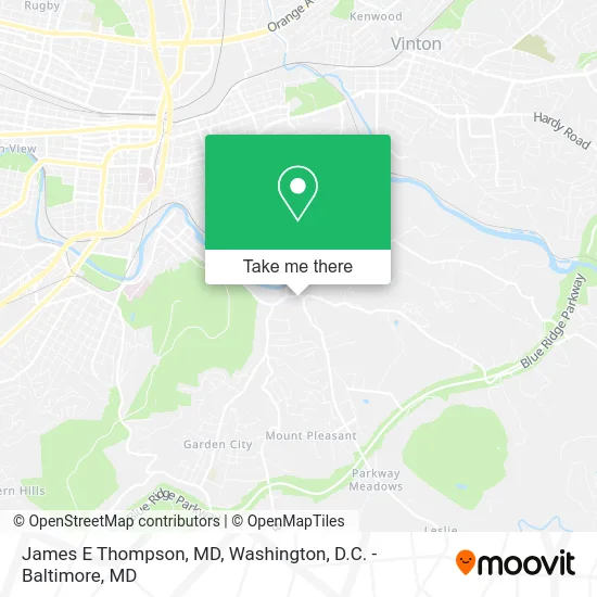 James E Thompson, MD map