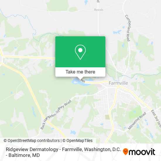 Ridgeview Dermatology - Farmville map