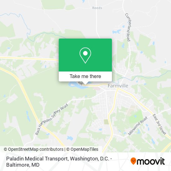 Paladin Medical Transport map