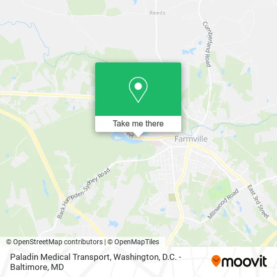 Paladin Medical Transport map