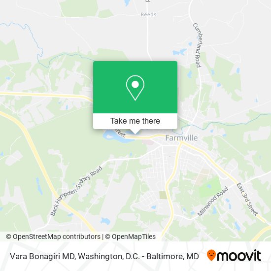 Mapa de Vara Bonagiri MD