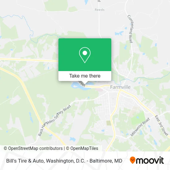 Bill's Tire & Auto map