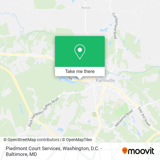 Piedmont Court Services map