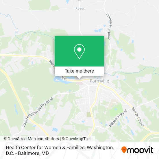 Mapa de Health Center for Women & Families