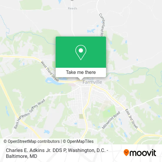 Charles E. Adkins Jr. DDS P map
